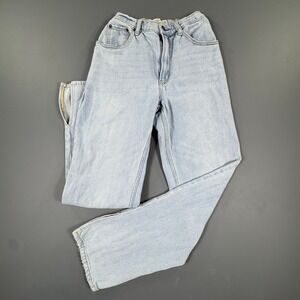 Abercrombie Fitch 90s Straight Ultra High Rise Light Wash Jeans Women's 26 / 2r